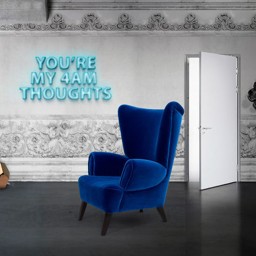 Sillón clásico - TOMMY - Larforma - de terciopelo / de algodón / de cuero