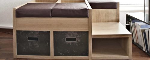 Mueble zapatero contemporáneo - SHOE-SHINE - Ateliers Phi SA - de madera