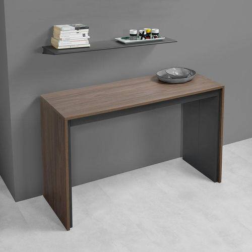 Consola contemporánea - LEONARDO - pezzani home collection - de material laminado / con base de aluminio / rectangular