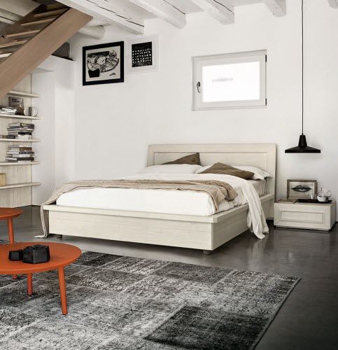 Cama de matrimonio - MAESTRALE M02 - Scandola - clásica / con cabecero