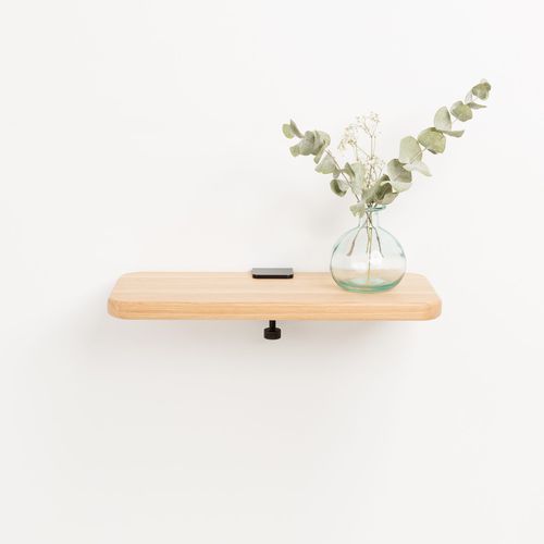 Estantería de pared - TIPTOE - contemporánea / de roble / de acero con revestimiento en polvo