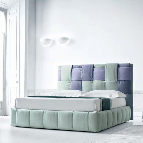 Cama de matrimonio - TIFFANY - Felis s.r.l. unipersonale - contemporánea / con cabecero / con base de almacenamiento