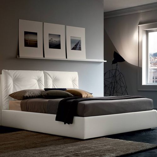 Cama de matrimonio - EDGAR - Felis s.r.l. unipersonale - individual / contemporánea / con cabecero