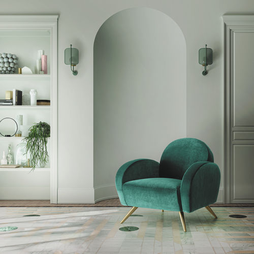 Sillón contemporáneo - WENDY - Felis s.r.l. unipersonale - de tejido / de pino / de madera maciza