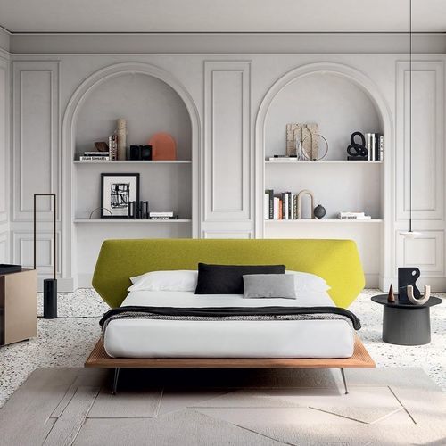 Cama de matrimonio - TAIPEI - Felis s.r.l. unipersonale - contemporánea / con cabecero tapizado / tapizada