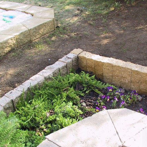 Borde de jardín - 65-600 - KB BLOK - de hormigón / rectangular