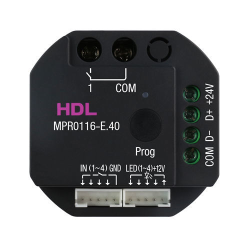 Actuador de conmutación para sistema domótico - HDL-MPR0116-E.40 - HDL Automation Co., Ltd - empotrado / para uso residencial / para el sector profesional