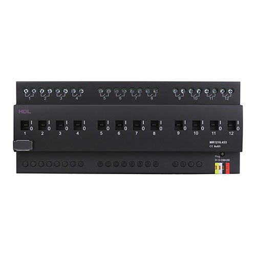 Actuador de conmutación para sistema domótico - HDL-MR1216.433 - HDL Automation Co., Ltd - en riel DIN / para uso residencial / para el sector profesional