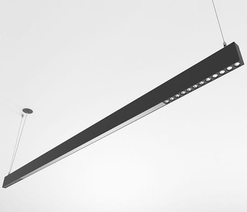 Luminaria suspendida - ORIS SLIM PRO COMBI MICROPRISMATIC+LENS - Brilumen - LED / lineal / IP40