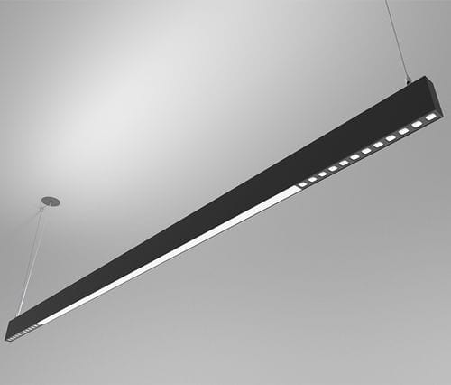 Luminaria suspendida - ORIS SLIM PRO COMBI DIRECT/INDIRECT LIGHT OPAL+LOW GLARE - Brilumen - LED / lineal / IP40