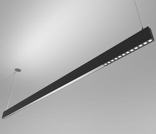 Luminaria suspendida - ORIS SLIM PRO COMBI D/I MICROPRISMATIC+LOW GLARE - Brilumen - LED / lineal / IP40