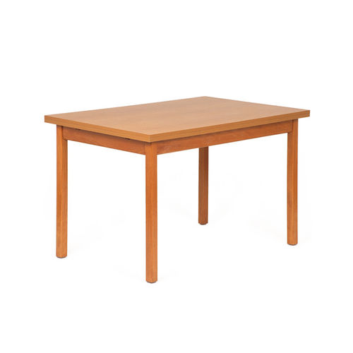 Mesa contemporánea - BABU - BALATON BUTOR - de madera / con base de madera / rectangular