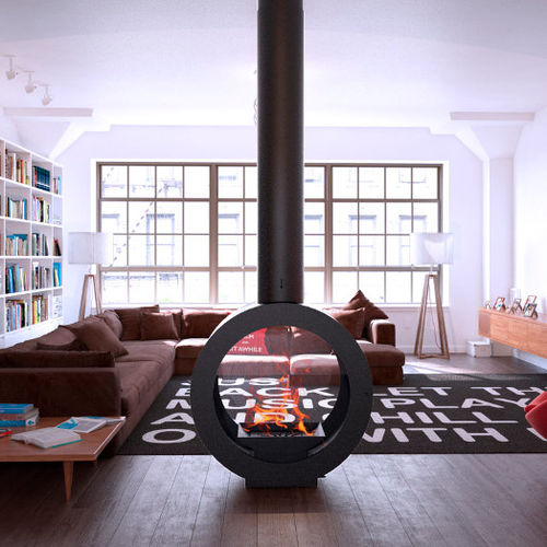 Chimenea de gas - O'MIN - CL Design - contemporánea / hogar cerrado