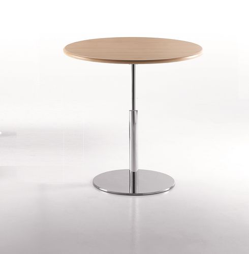 Mesa de trabajo contemporánea - BASIC 865 - TALIN SRL - de melamina / con base metálica / redonda