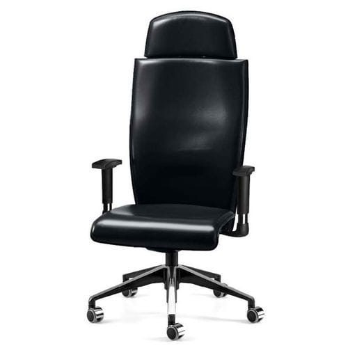 Sillón de director contemporáneo - ATHENA - TALIN SRL - de cuero / de nailon / aluminio