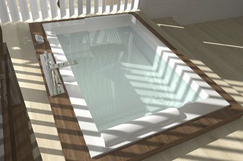 Bañera para vivienda - Duo time - WATERGAME COMPANY - de uso profesional / de composite / contemporánea