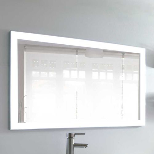 Espejo para baño de pared - E-79 - Uraldi - con luz LED / antivaho