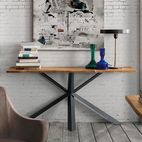 Consola clásica - MONTANA WILD - Oliver B. Group srl - de roble / de metal / rectangular