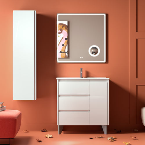 Mueble de lavabo de pie - CERVINO - COYCAMA - MDF / contemporáneo / con 1 puerta
