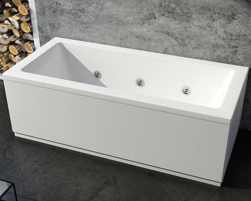 Bañera independiente - LA QUADRA - RELAX DESIGN - de fibra acrílica / de hidromasaje / blanca