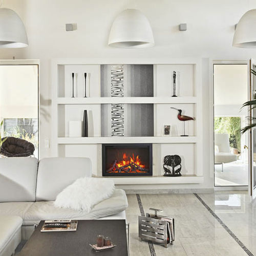 Chimenea eléctrica - TRD-30 - Amantii - contemporánea / hogar cerrado
