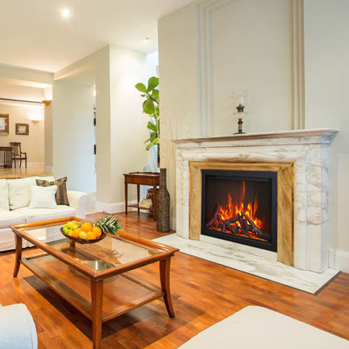 Chimenea eléctrica - TRD-38 - Amantii - contemporánea / hogar cerrado