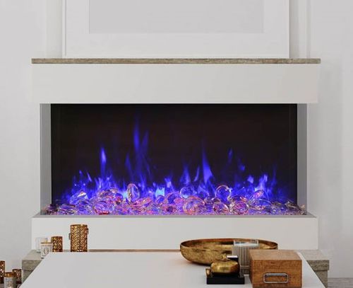 Chimenea eléctrica - 50 TRU VIEW XL XT - Amantii - contemporánea