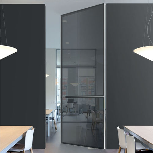 Puerta de interior - FRAMED - CARVART - de vidrio / de aluminio / pivotante