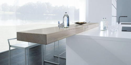 Mostrador para cocina - Next125 - de madera / recto