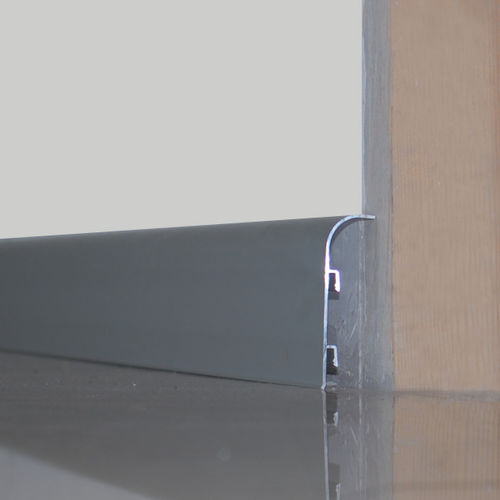 Zócalo de aluminio - EUROSKIRTING 206A - Euroshrink - redondeado / para cables eléctricos