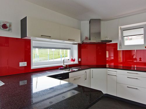 Panel decorativo para cocina - Kowalski SA - de vidrio / liso / personalizado