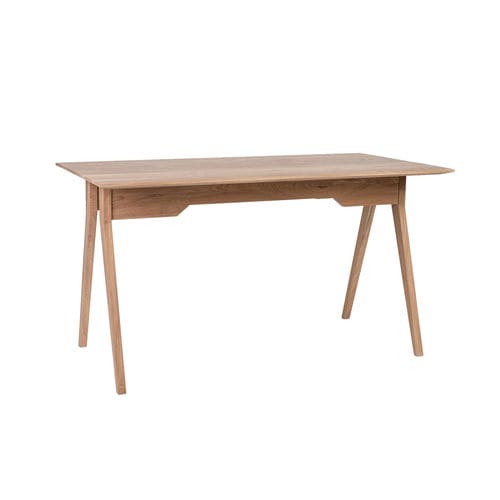 Mesa de comedor contemporánea - ATLANTIS - KD Stripes - de roble / con base de roble / rectangular