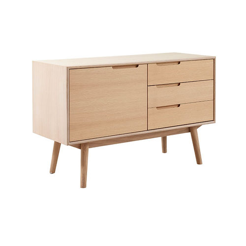 Aparador de diseño escandinavo - CURVE - PBJ Mobler ApS - de roble / de nogal / de madera maciza