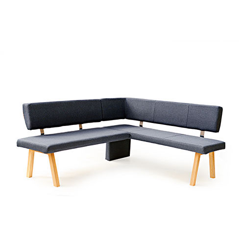 Banco contemporáneo - KONSTANZ - Standard Furniture Factory Sarajevo - de madera / de tejido / con respaldo