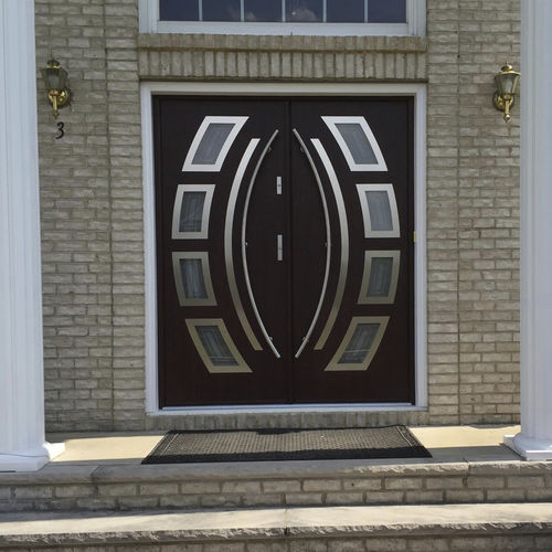 Puerta de acero inoxidable - MIAMI - Ville Doors - de entrada / de