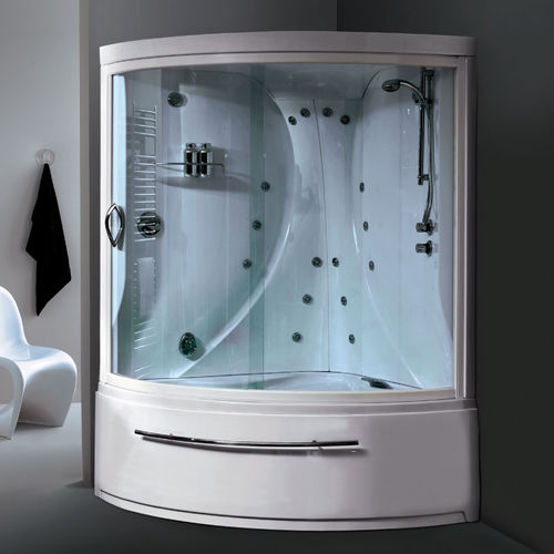 Bañera-ducha de esquina - SINERGY - ilma srl - empotrable