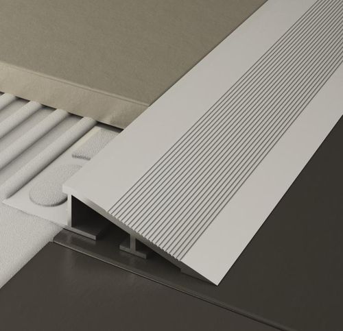 Perfil de transición para baldosas - PRONIVEL PB - PROFILPAS - de aluminio / de borde / plateado