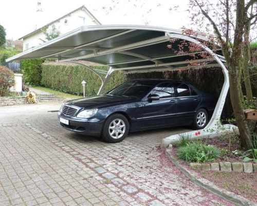 Cubierta para aparcamiento de aluminio - PROVENCAL II PRESTIGE - Covertou - de acero / de acero zincado / de poliéster reforzado con fibras de vidrio