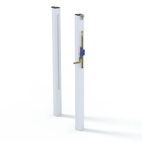 Poste de tenis para sellar - S25213 - SODEX SPORT - de acero galvanizado / blanco / con tratamiento de pintura termolacada