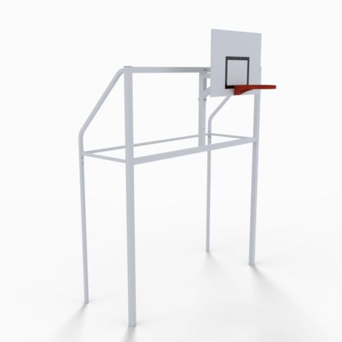 Portería multiusos de acero galvanizado - S18152PZW - SODEX SPORT - para sellar / blanca / con tratamiento de pintura termolacada