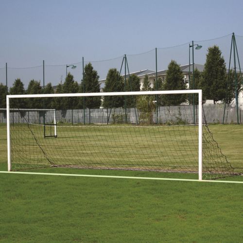 Portería de fútbol de aluminio - S12114 - SODEX SPORT - para sellar / blanca / plastificada