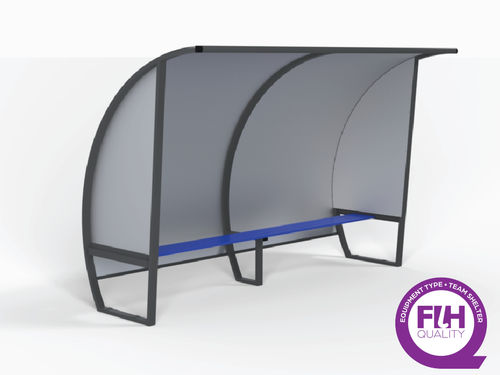 Banquillo cubierto para 10 personas - SODEX SPORT - para 12 personas / para 8 personas / para 6 personas