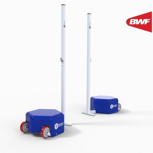 Poste de bádminton móvil - S27229 - SODEX SPORT - de acero / de plástico / blanco