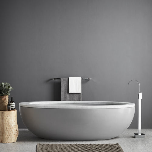 Bañera ovalada - VESSEL - Claybrook interiors - independiente / para vivienda / de uso profesional