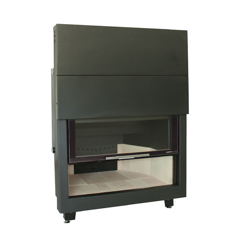 Hogar cerrado de leña - TERMO 80  - Moretti Design Gruppo - multicombustible / de 1 cara / de metal