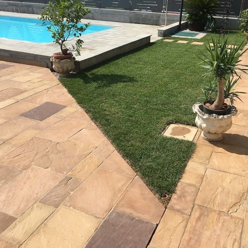 Pavimento de cuarcita - LEIRIA ORO - jaipur pietre - de interior / para exterior / para terraza