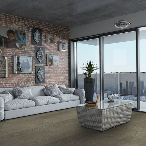 Suelo laminado de corcho - STONE  - Step & Wall - de HDF / flotante con sistema clic / aspecto madera