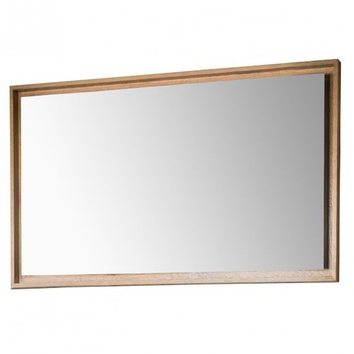 Espejo para baño de pared - BDR-HAR-060-OAK - BAGNODESIGN - contemporáneo / rectangular / de roble