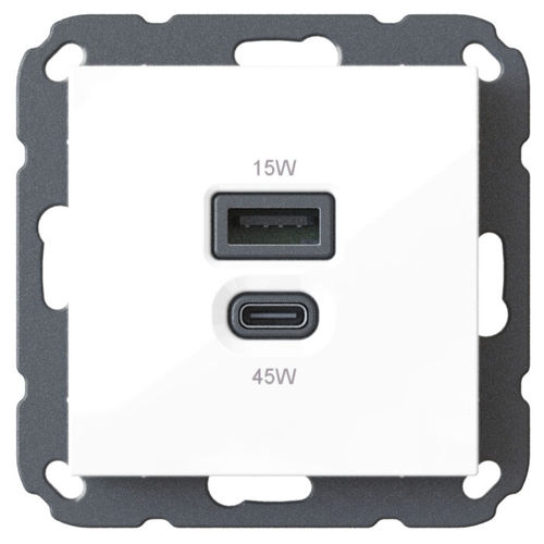 Toma USB - KOMBI T65.01 : 6560x0100 - Bodo Ehmann GmbH - doble / de pared / empotrable