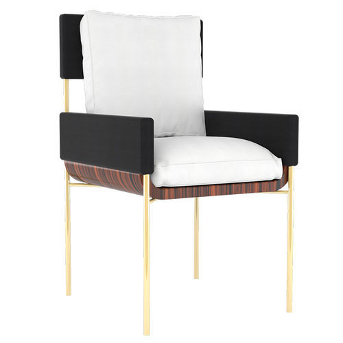 Silla de comedor contemporánea - Távola - BITANGRA - de interior / de cuero / de chapa de madera